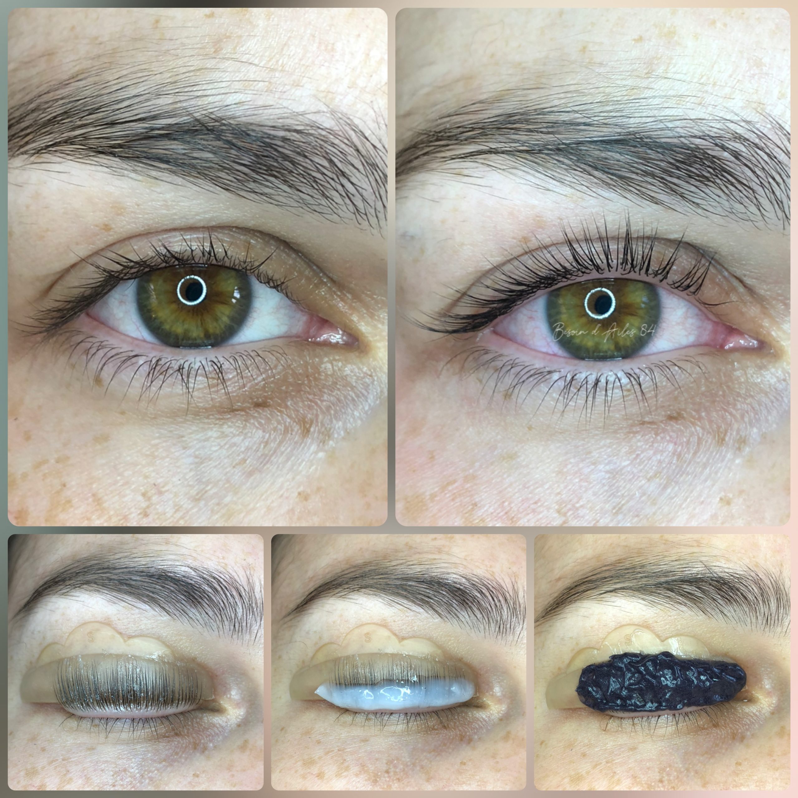 étape et process extension et rehaussement des cils